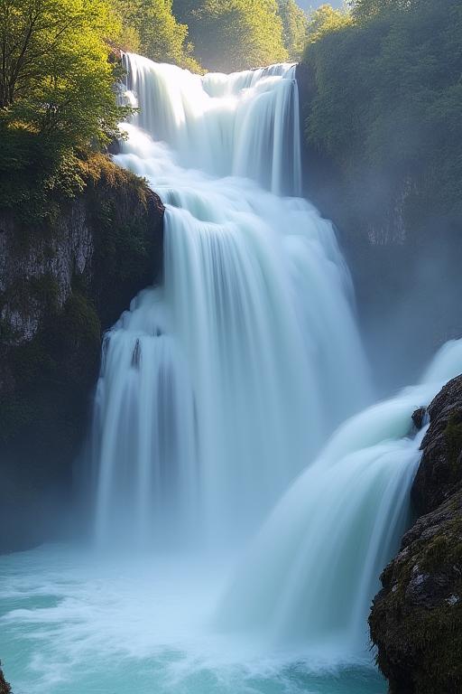 The powerful Krimml Waterfalls in Austria.